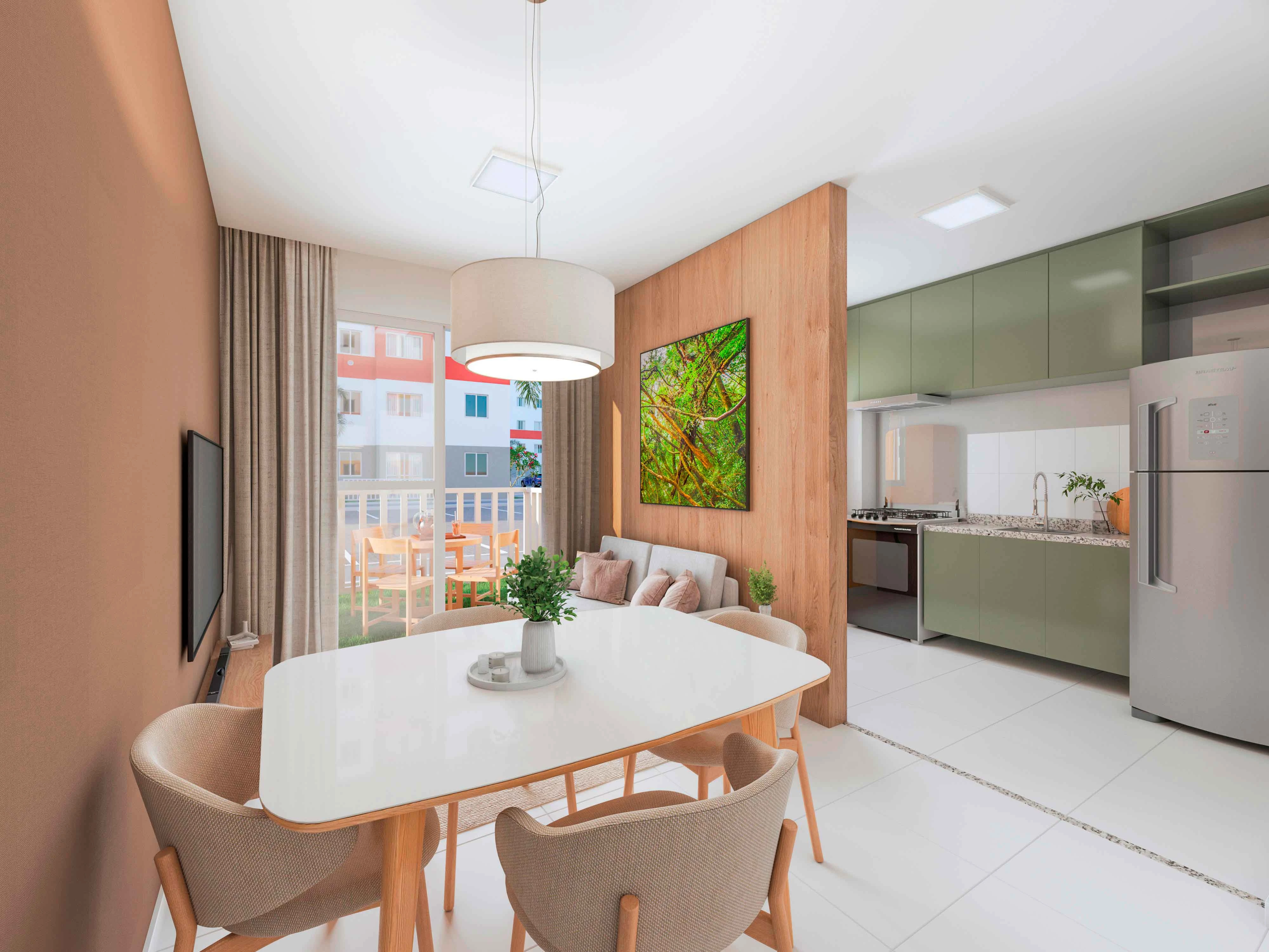 Sala e cozinha
